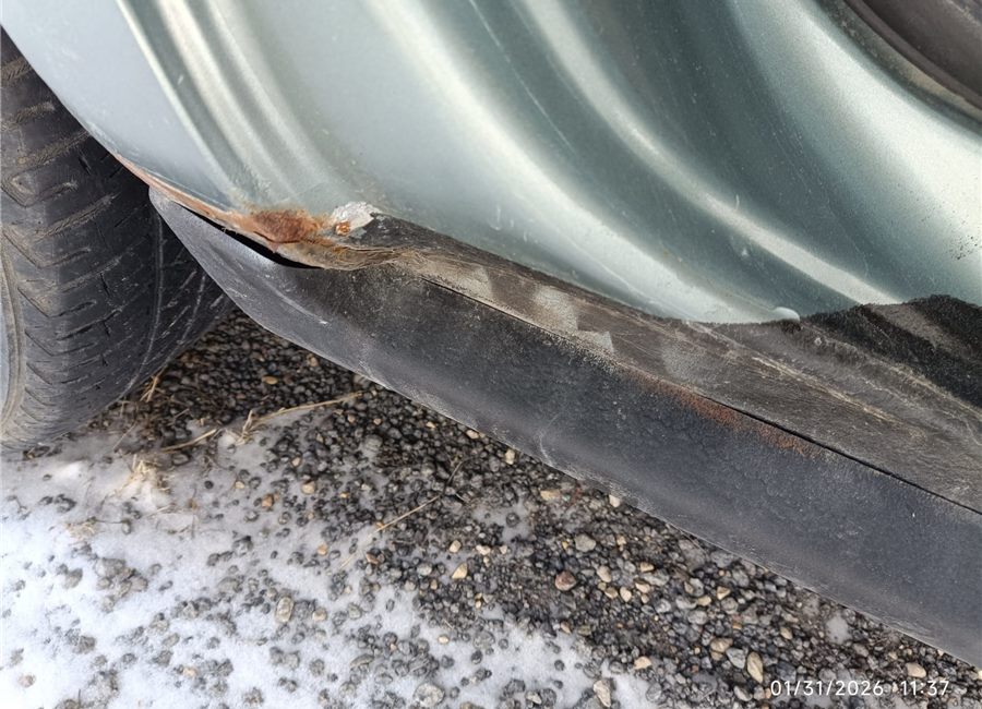 Rust on vehicle body